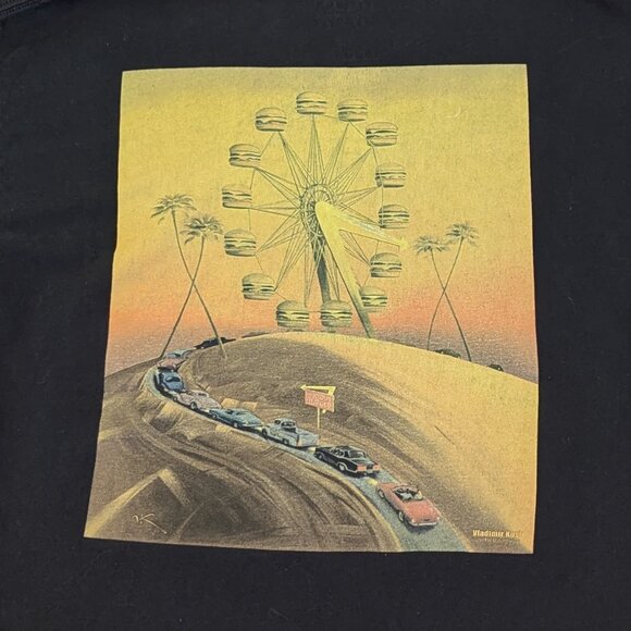 IN-N-OUT Burger 70th Anniversary T Shirt Vladimir Kush Burger Ferris Wheel Large - Picture 6 of 6